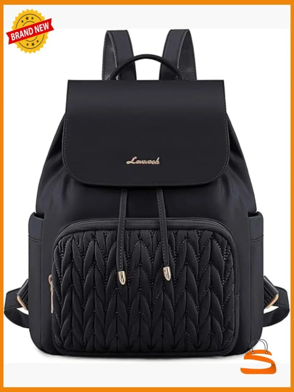 Small Quilted Backpack Purse with Anti-theft Pocket, Lightweight Daypack for